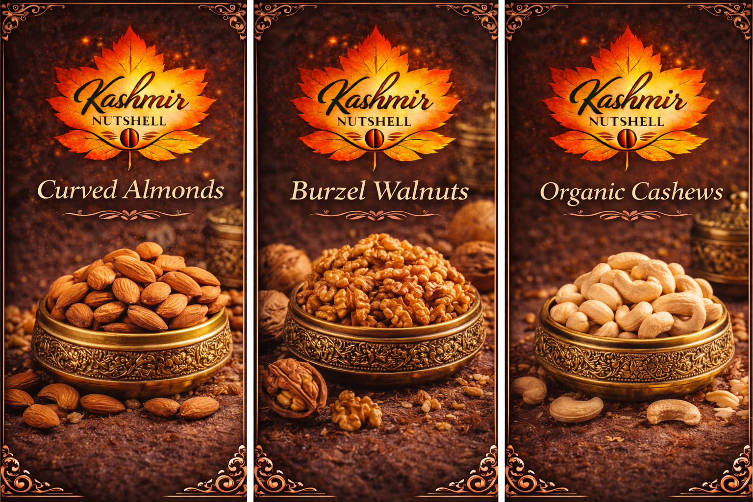 Kashmir Nutshell's premium nut selection